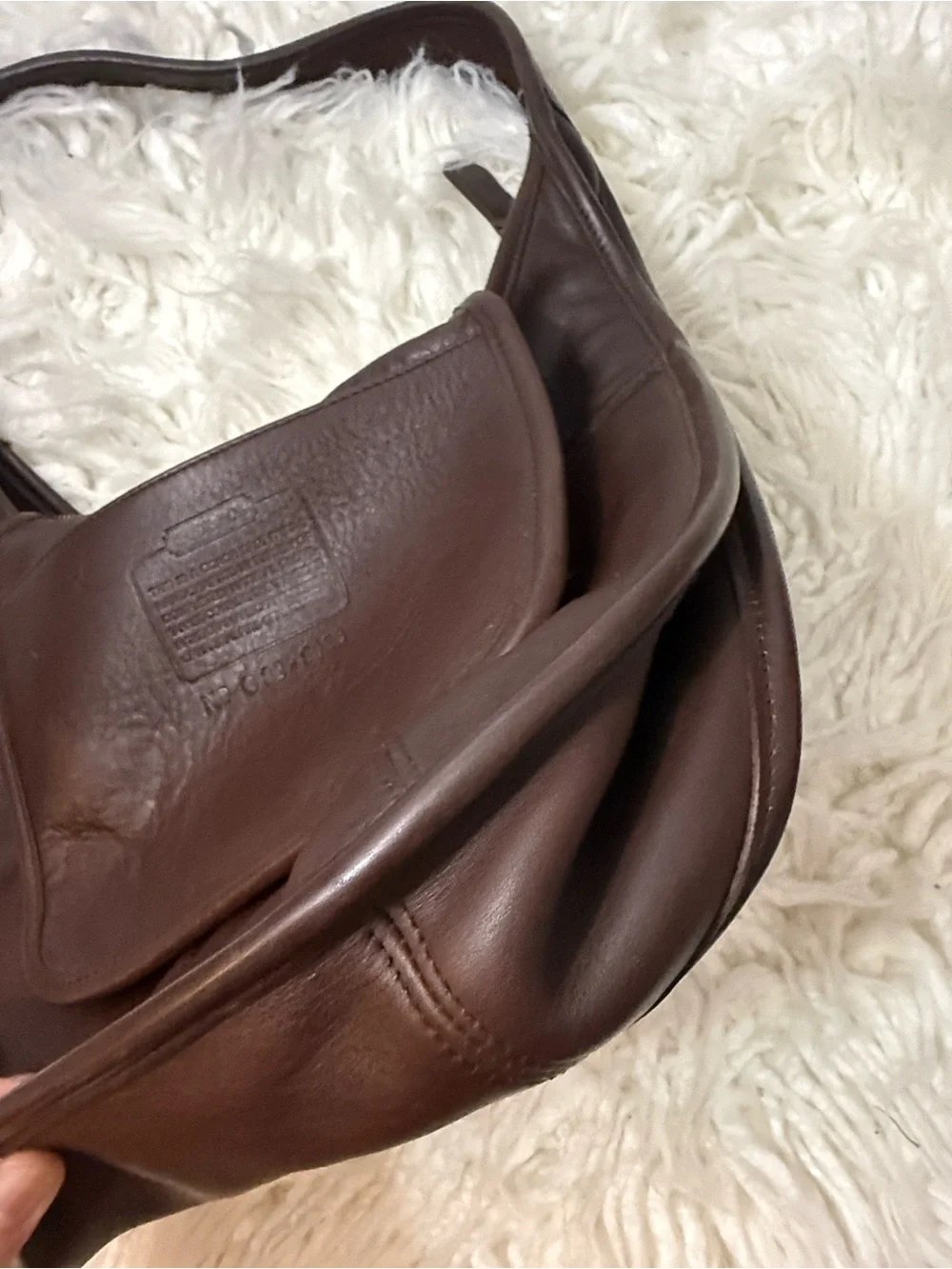 Coach Ergo 9033 Brown Leather Hobo Shoulder Bag